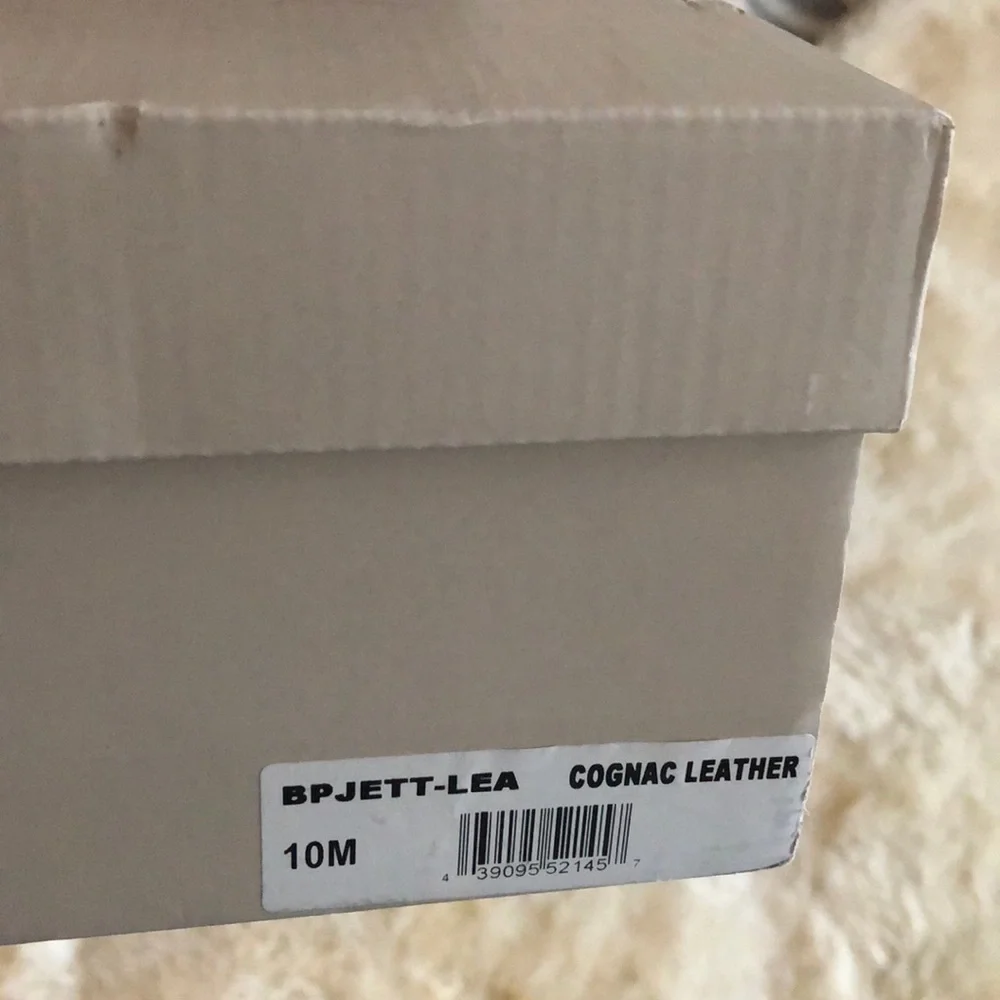 BP Jett Leather Ankle Bootie In Cognac 10
